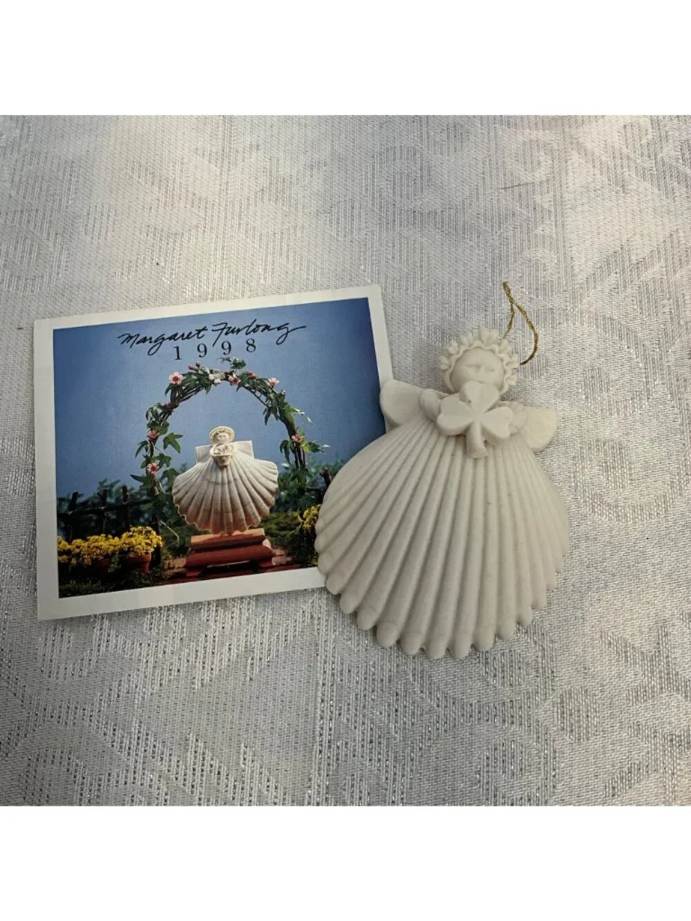 Margaret Furlong 1998 Shell Angel Ornament 3